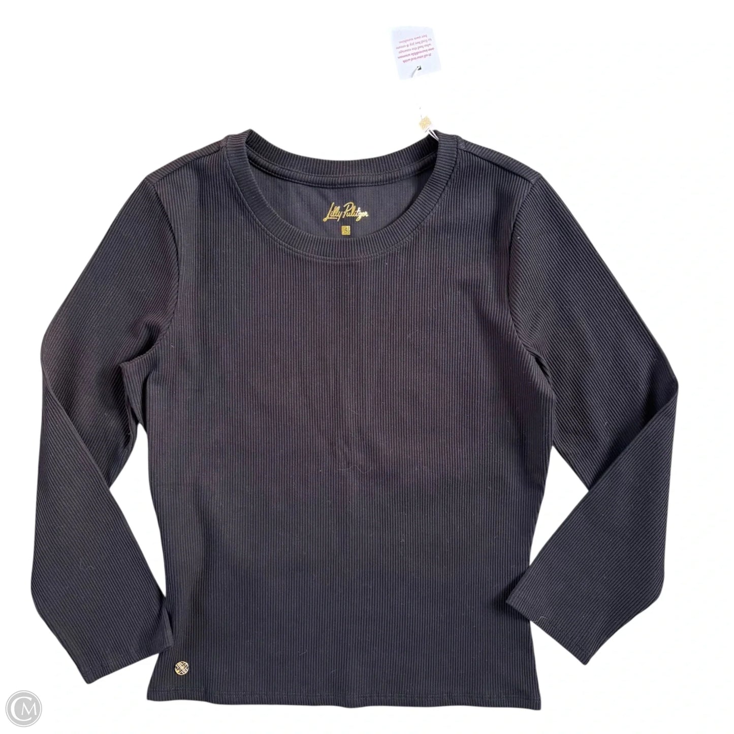 Top 3/4 Sleeve Designer By Lilly Pulitzer In Black, Size: S