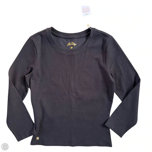 Top 3/4 Sleeve Designer By Lilly Pulitzer In Black, Size: S