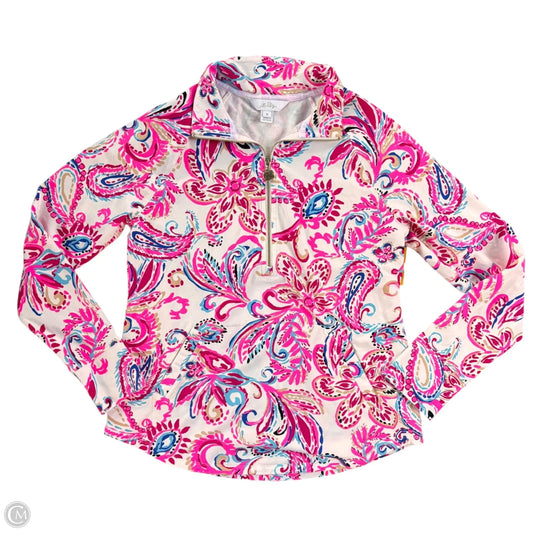 Jacket Designer By Lilly Pulitzer In Pink & White, Size: S