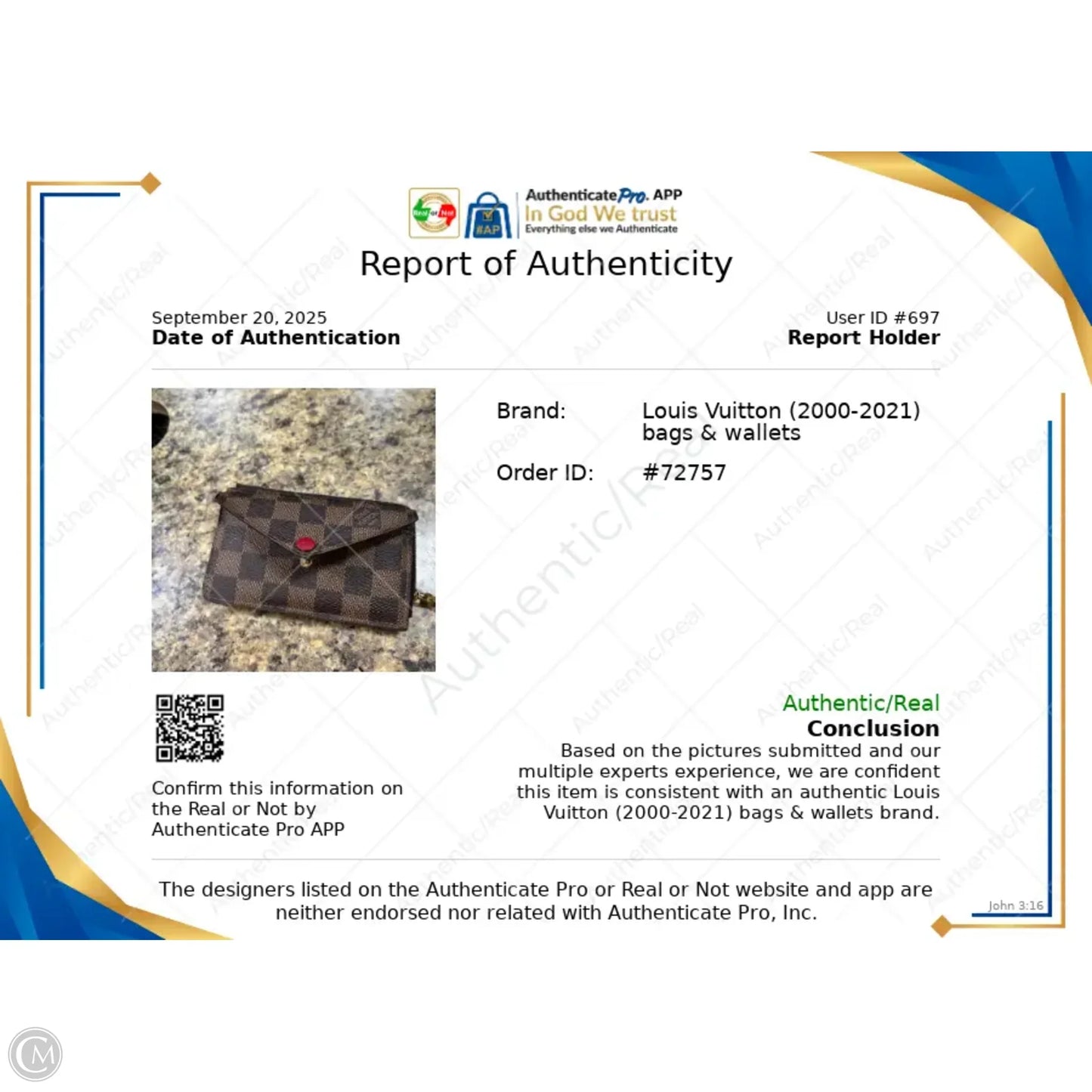 Wallet Luxury Designer By Louis Vuitton, Size: Small