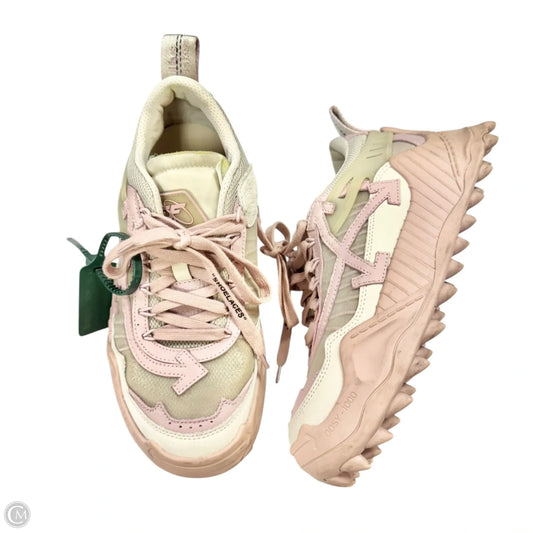 Shoes Luxury Designer By Off-white In Pink, Size: 9.5