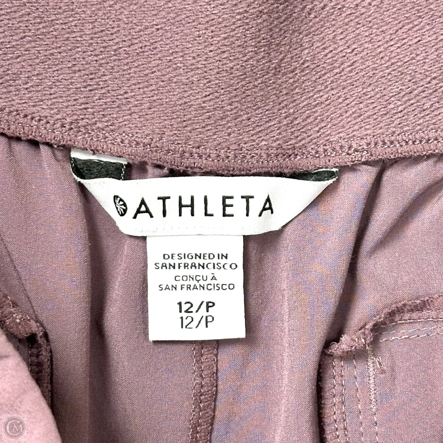 Athletic Pants By Athleta In Purple, Size: 12
