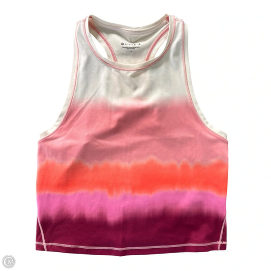 Athletic Top Short Sleeve By Athleta In Ombre Print, Size: S