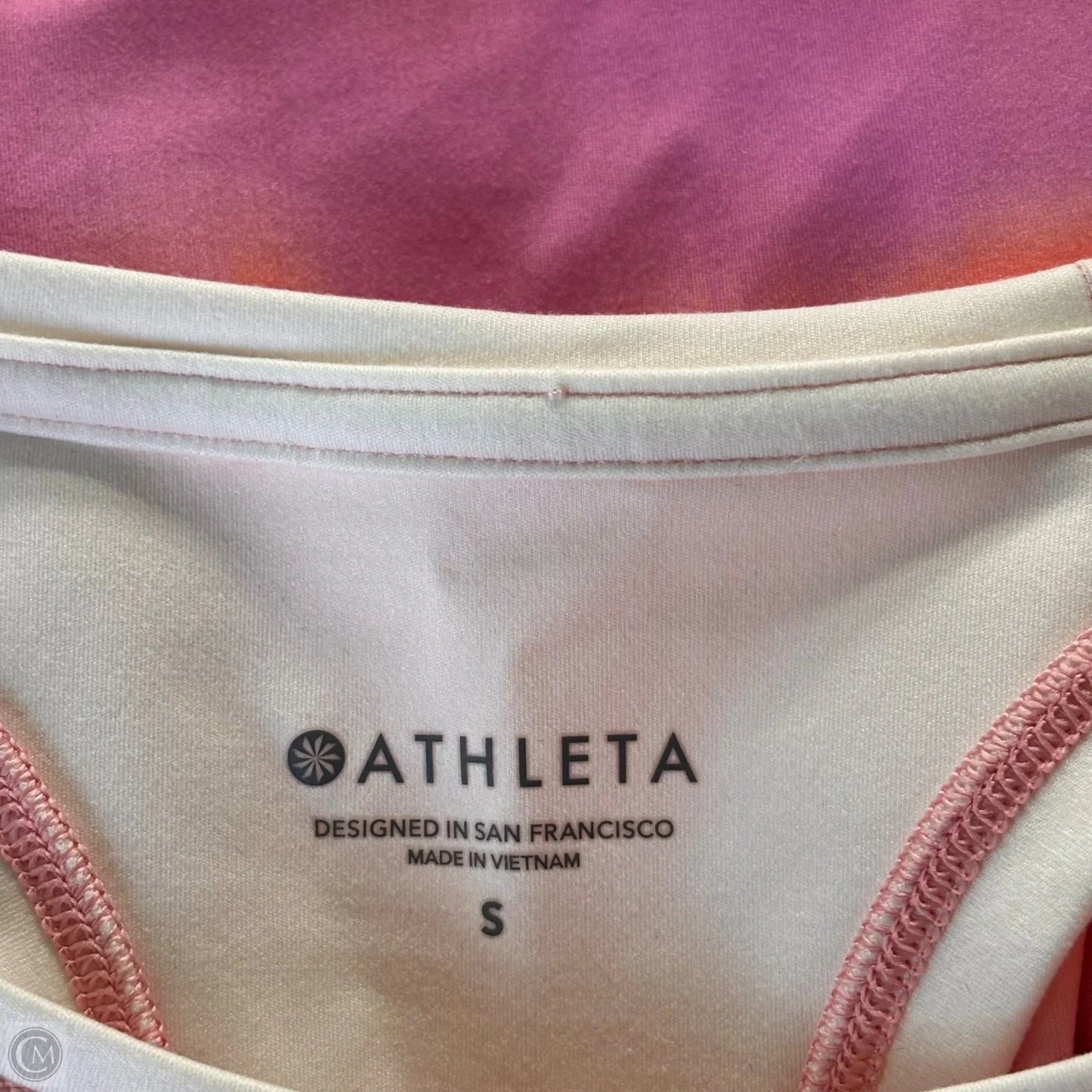 Athletic Top Short Sleeve By Athleta In Ombre Print, Size: S