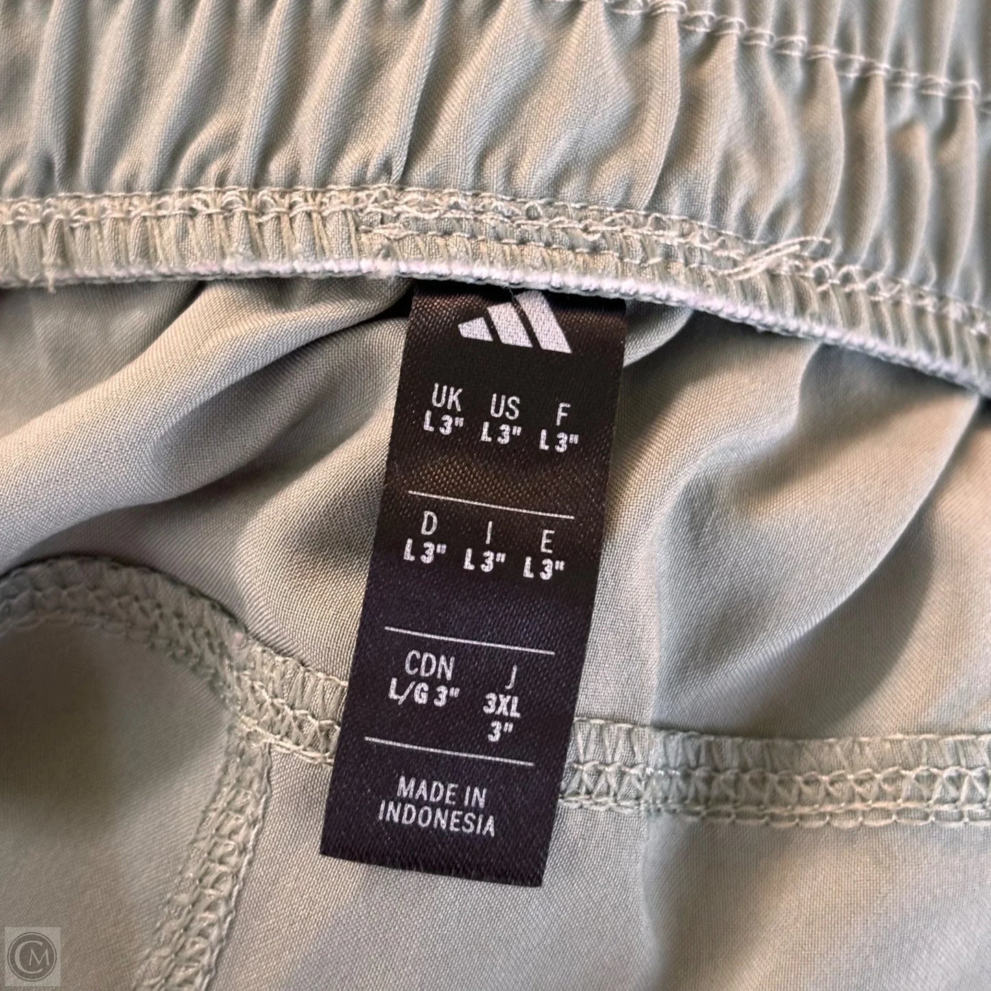 Athletic Shorts By Adidas In Green, Size: L