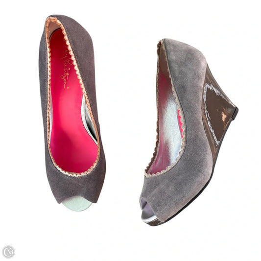 Shoes Designer By Lilly Pulitzer In Grey, Size: 6