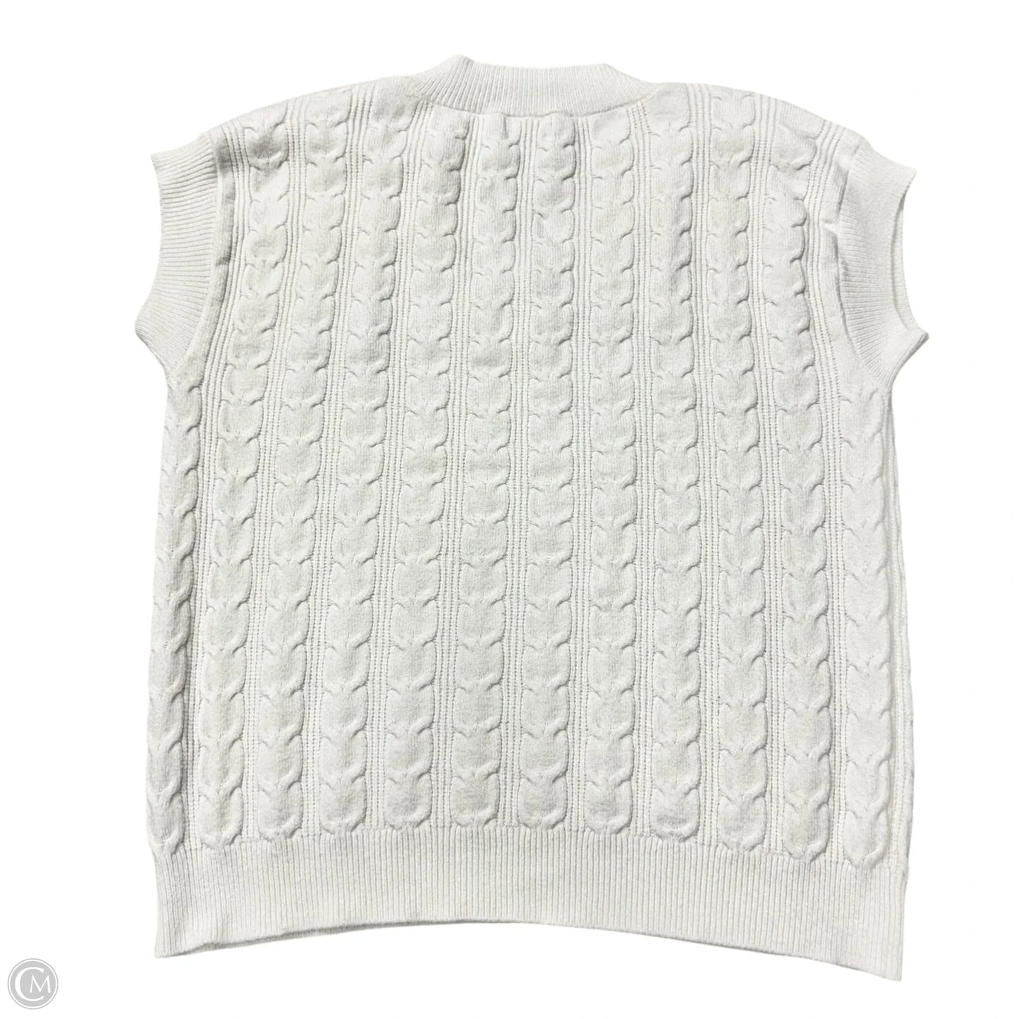 Vest Sweater By Topshop In Cream, Size: S