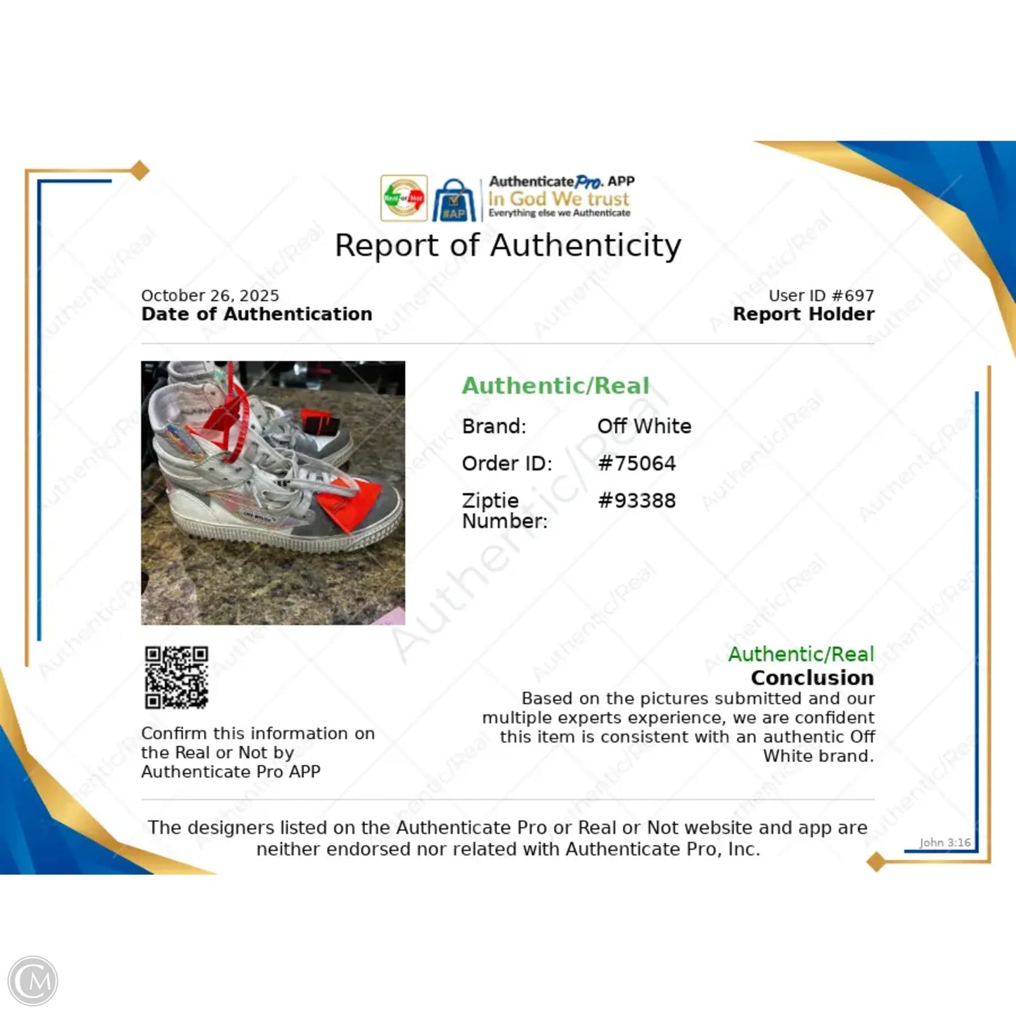 Shoes Luxury Designer By Off-white In White, Size: 9.5