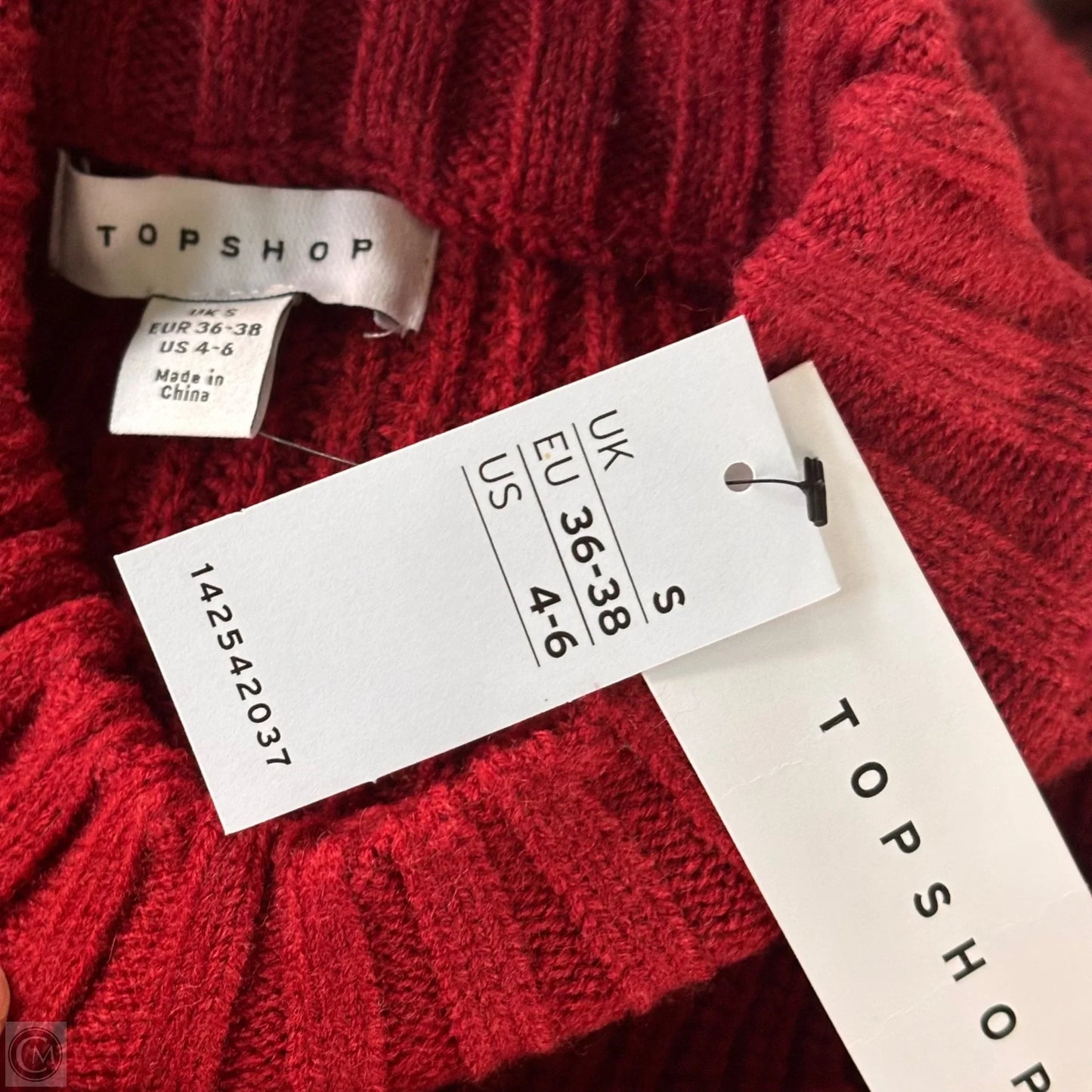Sweater By Topshop In Red, Size: S