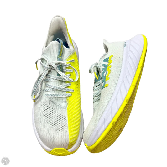 Shoes Athletic By Hoka In Blue & Yellow, Size: 7.5