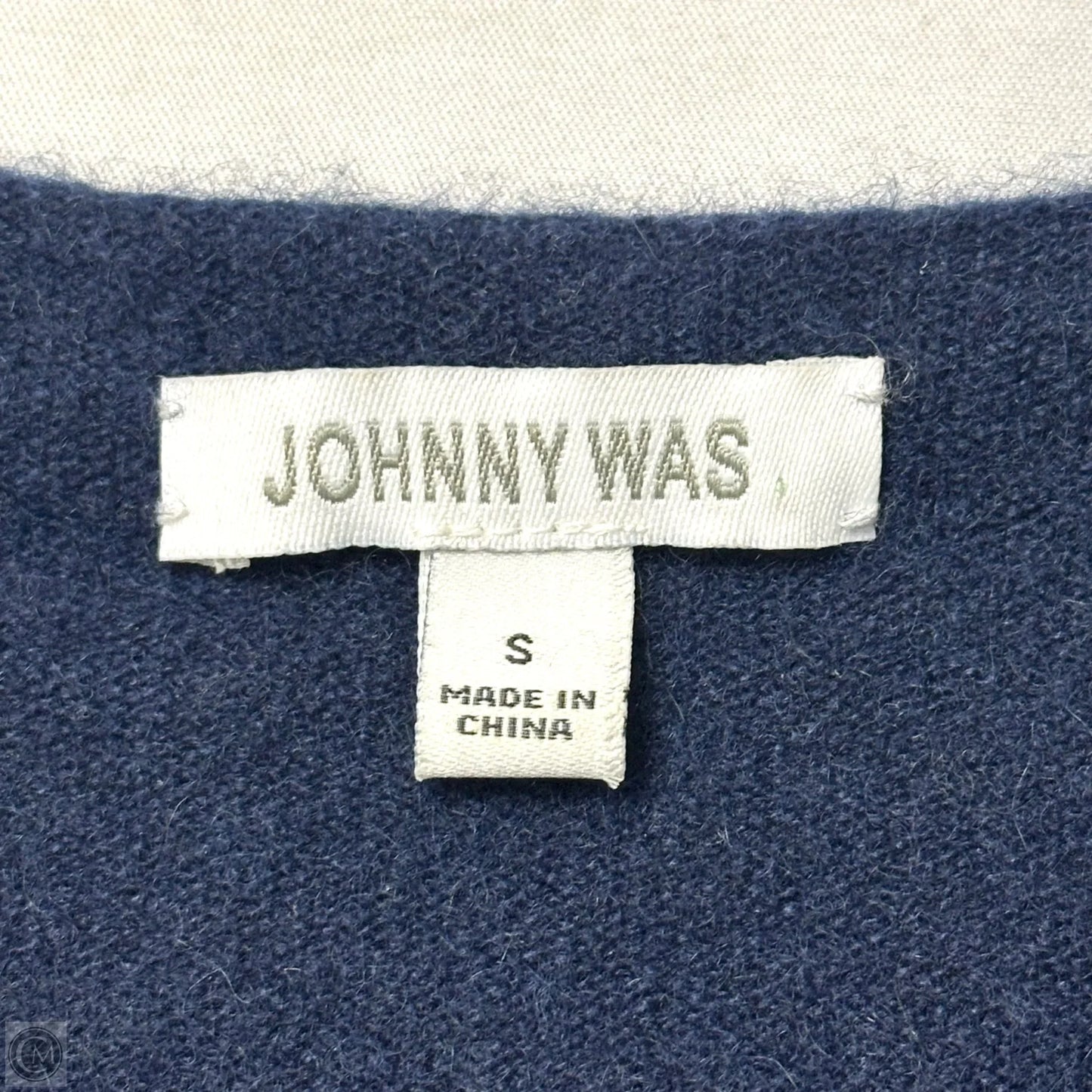 Sweater By Johnny Was In Blue, Size: S
