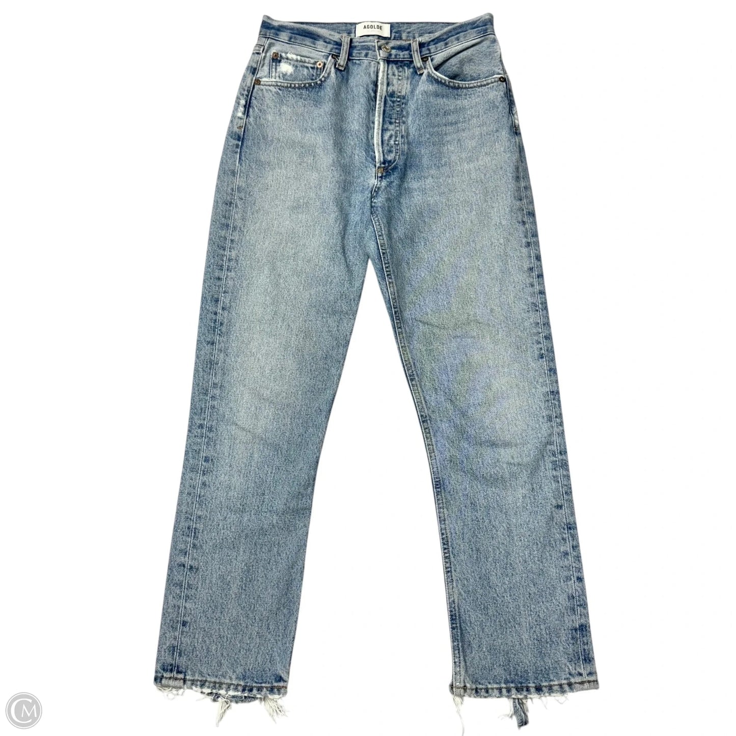 Jeans Straight By Agolde In Blue, Size: 2