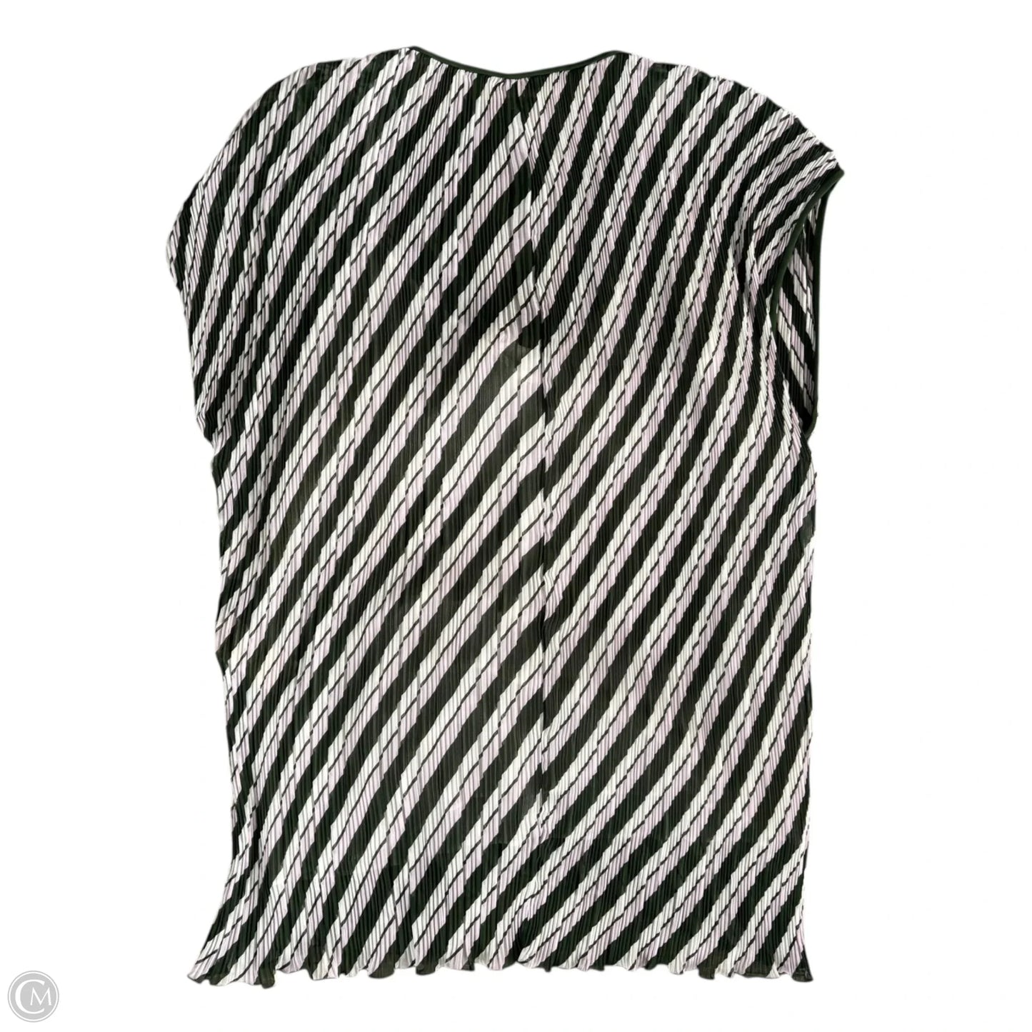 Top Short Sleeve Designer By Diane Von Furstenberg In Green, Size: M