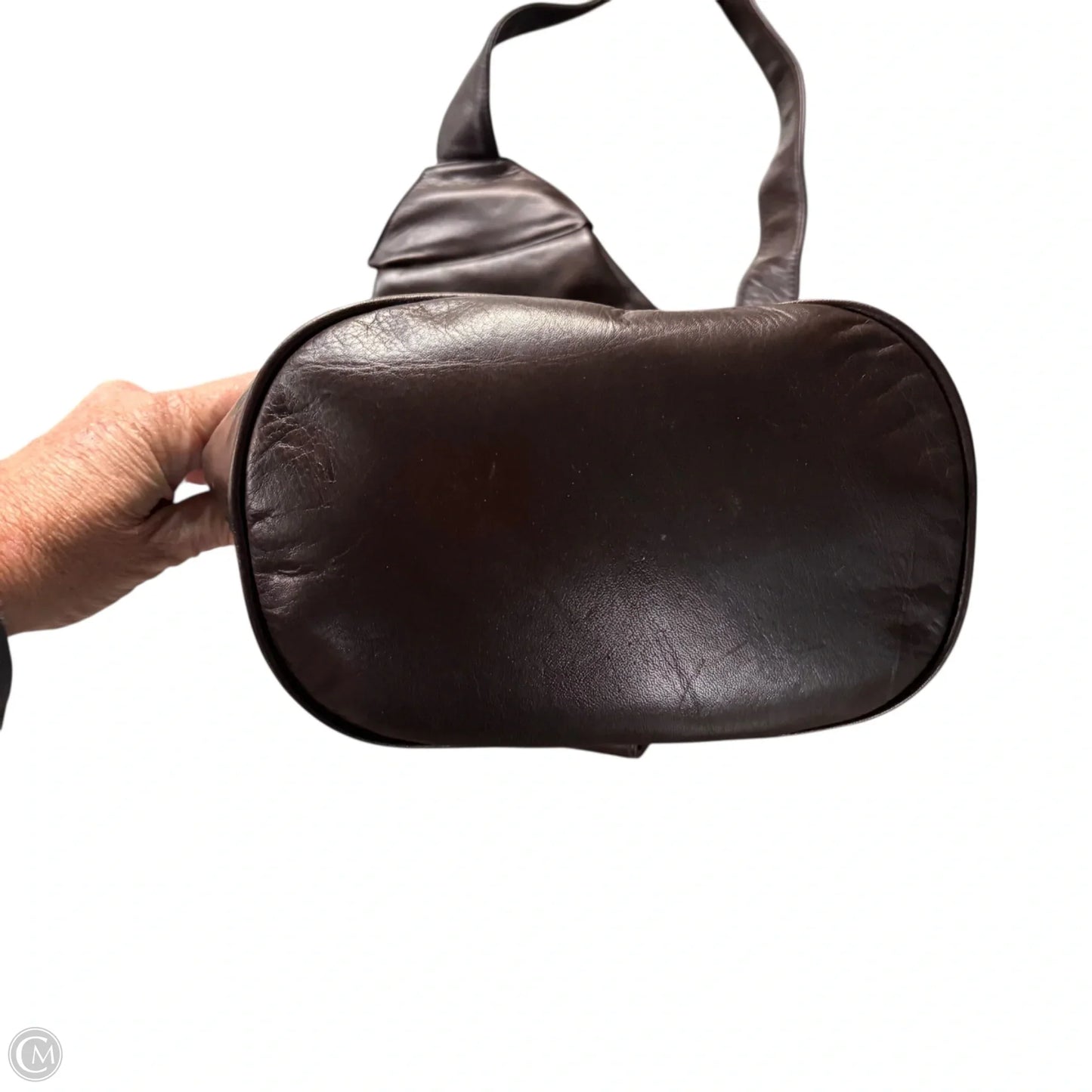 Crossbody Leather By Perlina, Size: Large