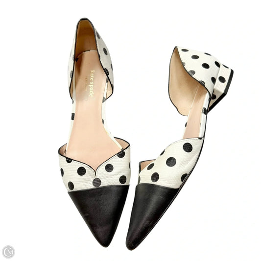 Shoes Designer By Kate Spade In Black & White, Size: 8.5