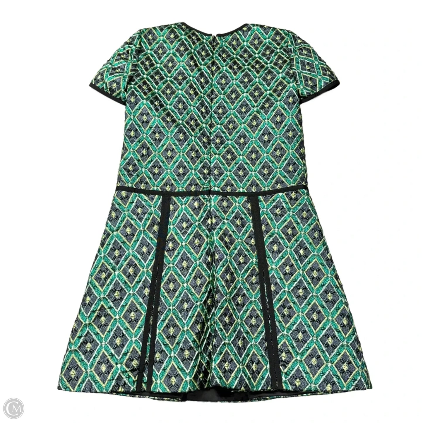 Dress Luxury Designer By Burberry In Blue & Green, Size: S
