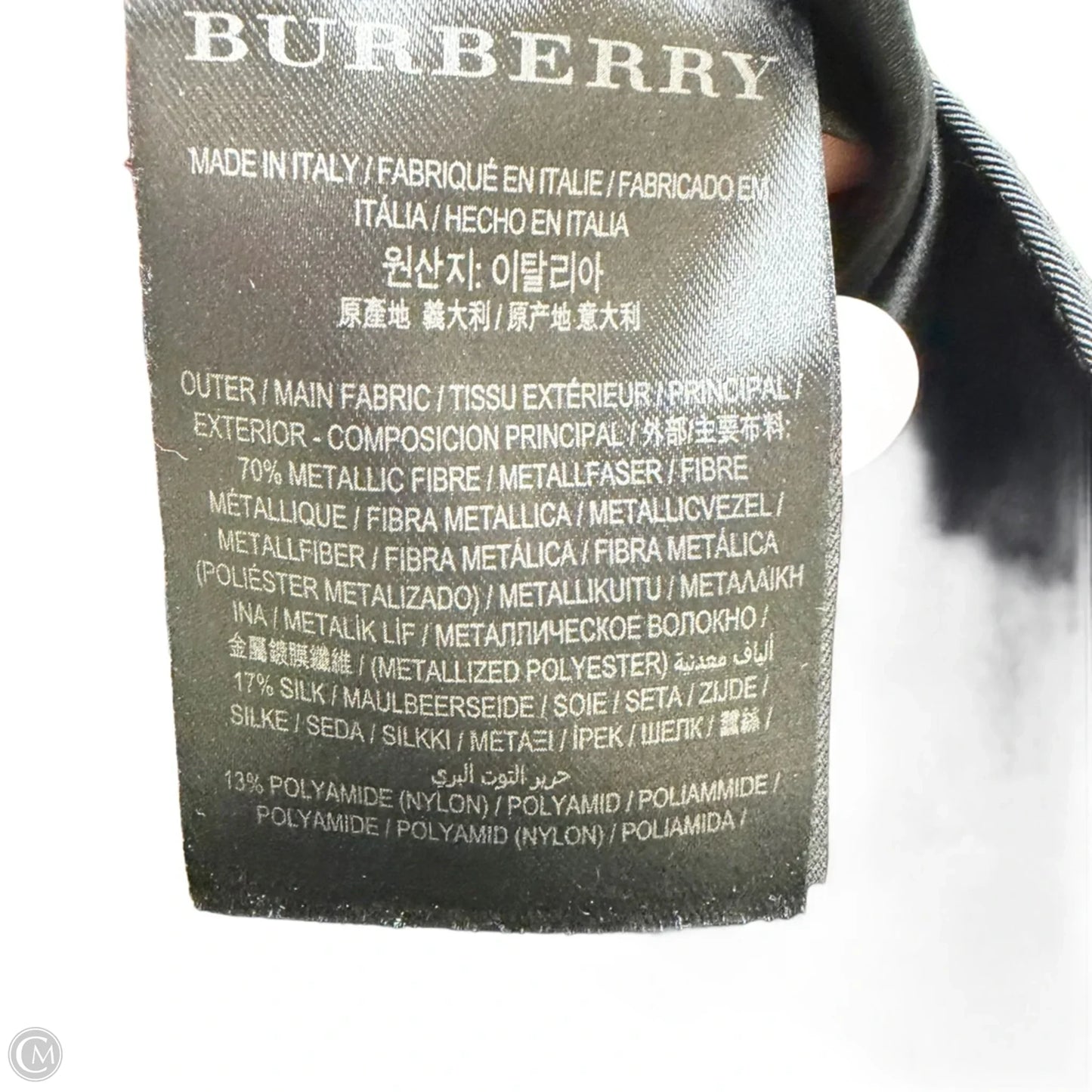 Dress Luxury Designer By Burberry In Blue & Green, Size: S