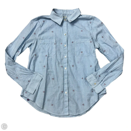 Top Long Sleeve Designer By Lilly Pulitzer In Blue, Size: L