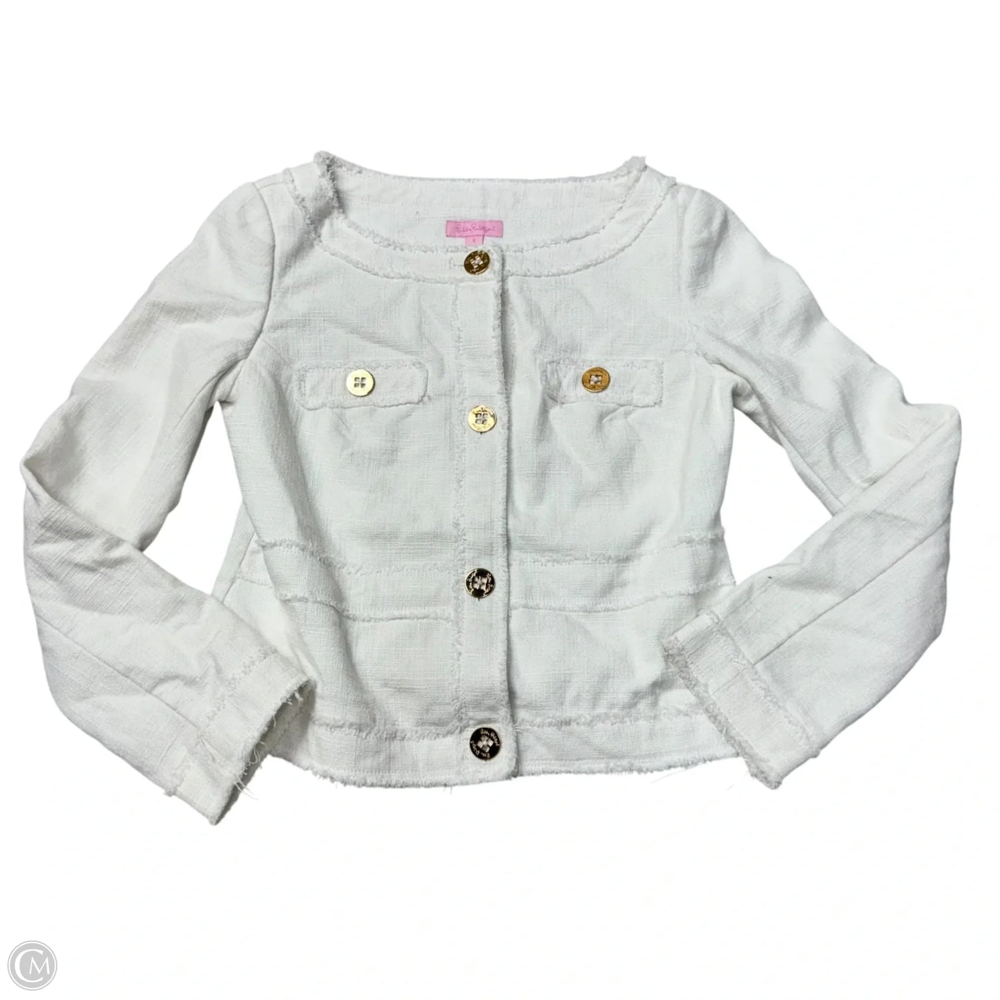 Blazer Designer By Lilly Pulitzer In White, Size: S