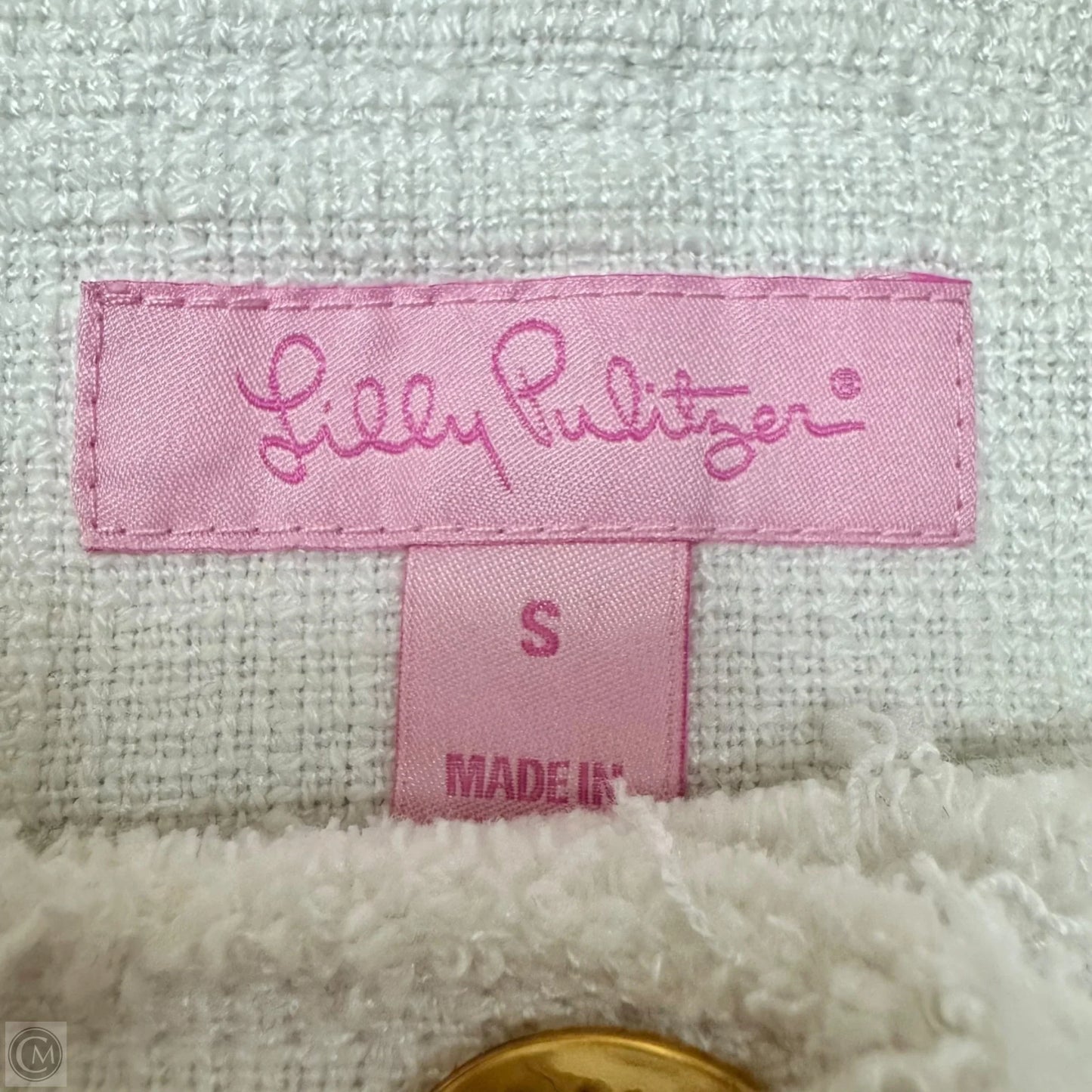 Blazer Designer By Lilly Pulitzer In White, Size: S