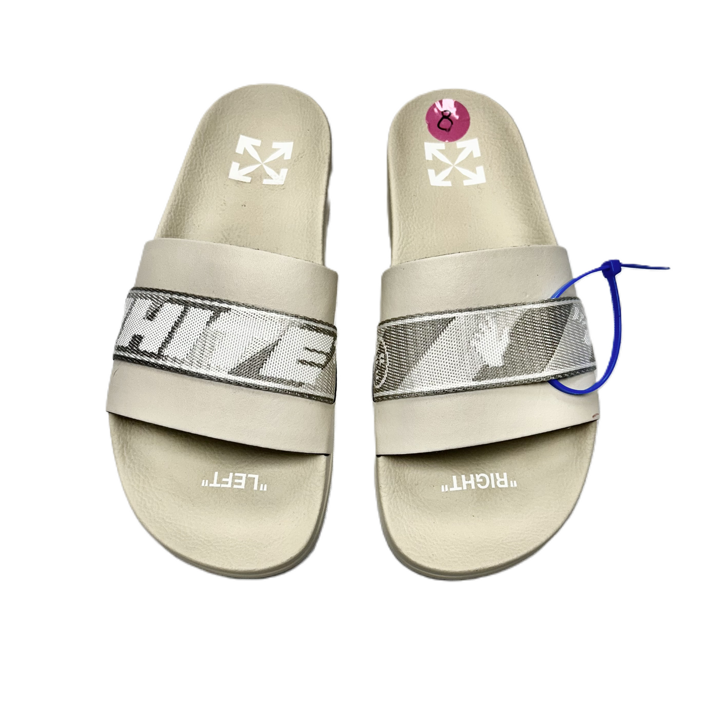 Shoes Luxury Designer By Off White In Cream, Size: 8