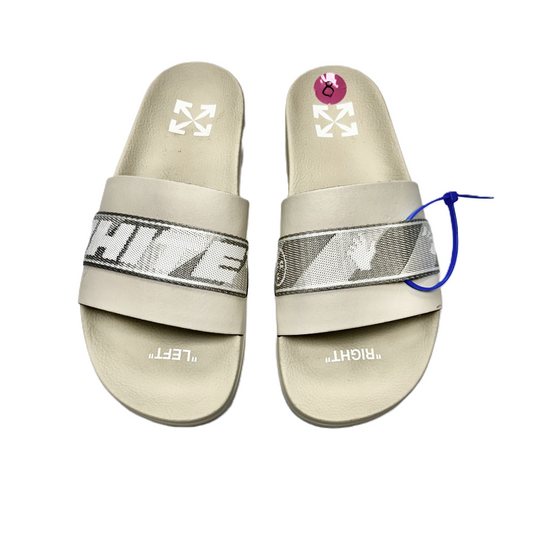 Shoes Luxury Designer By Off White In Cream, Size: 8