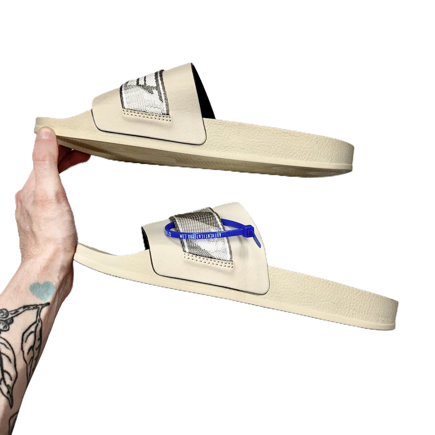 Shoes Luxury Designer By Off White In Cream, Size: 8