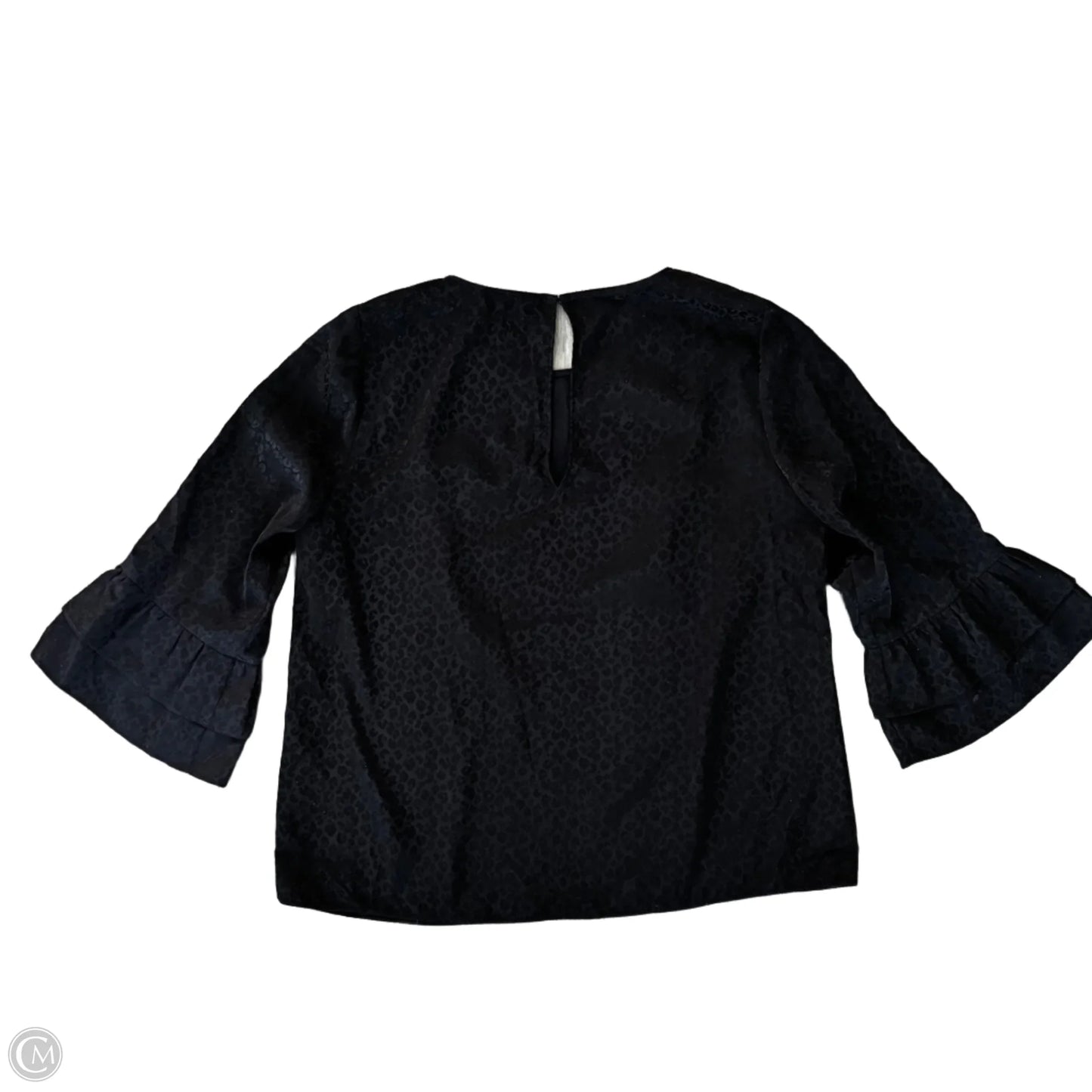 Top 3/4 Sleeve Designer By Lilly Pulitzer In Black, Size: M