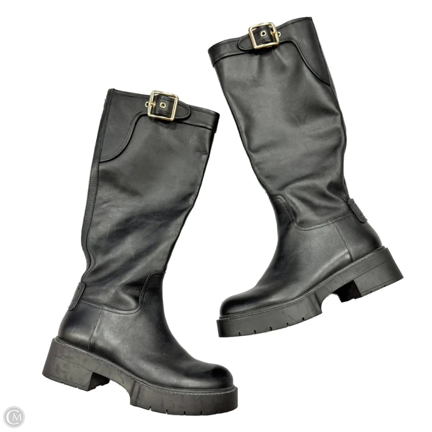 Boots Designer By Coach In Black, Size: 7.5