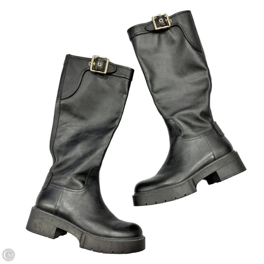 Boots Designer By Coach In Black, Size: 7.5