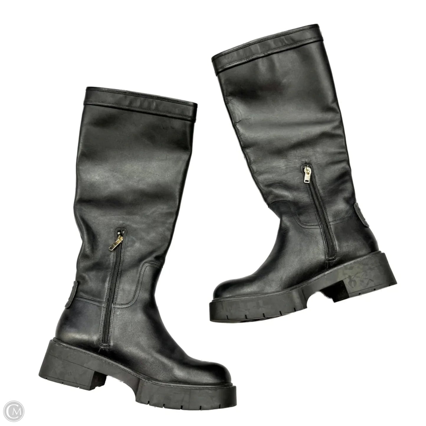 Boots Designer By Coach In Black, Size: 7.5