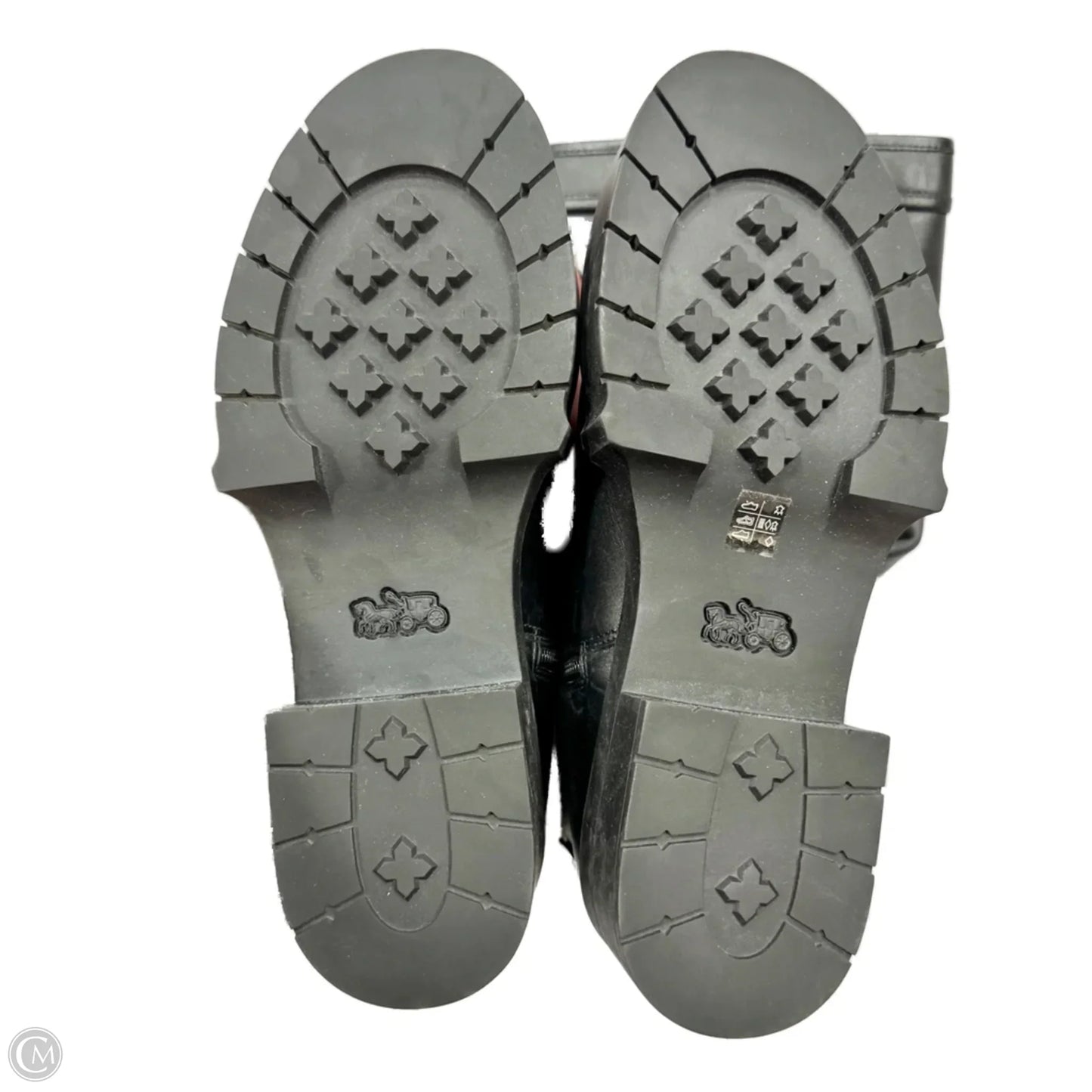 Boots Designer By Coach In Black, Size: 7.5