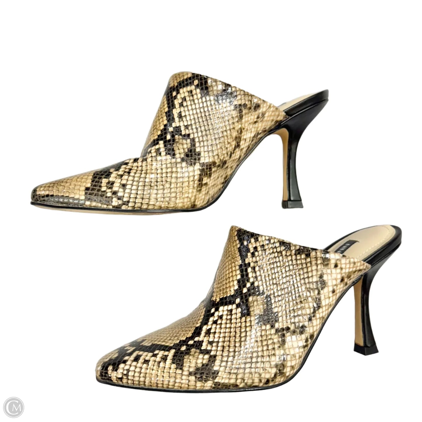 Shoes Heels Stiletto By Nine West In Snakeskin Print, Size: 7.5