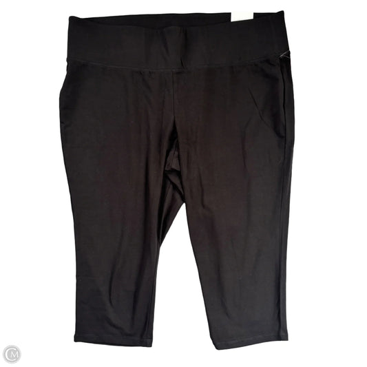 Athletic Leggings Capris By Livi Active In Black, Size: 4x