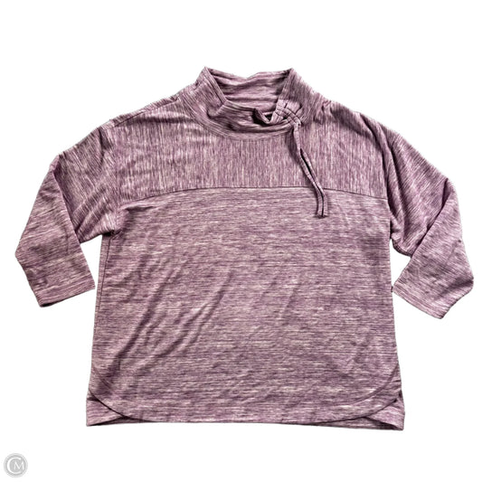 Athletic Sweatshirt Crewneck By Talbots In Purple, Size: 3x
