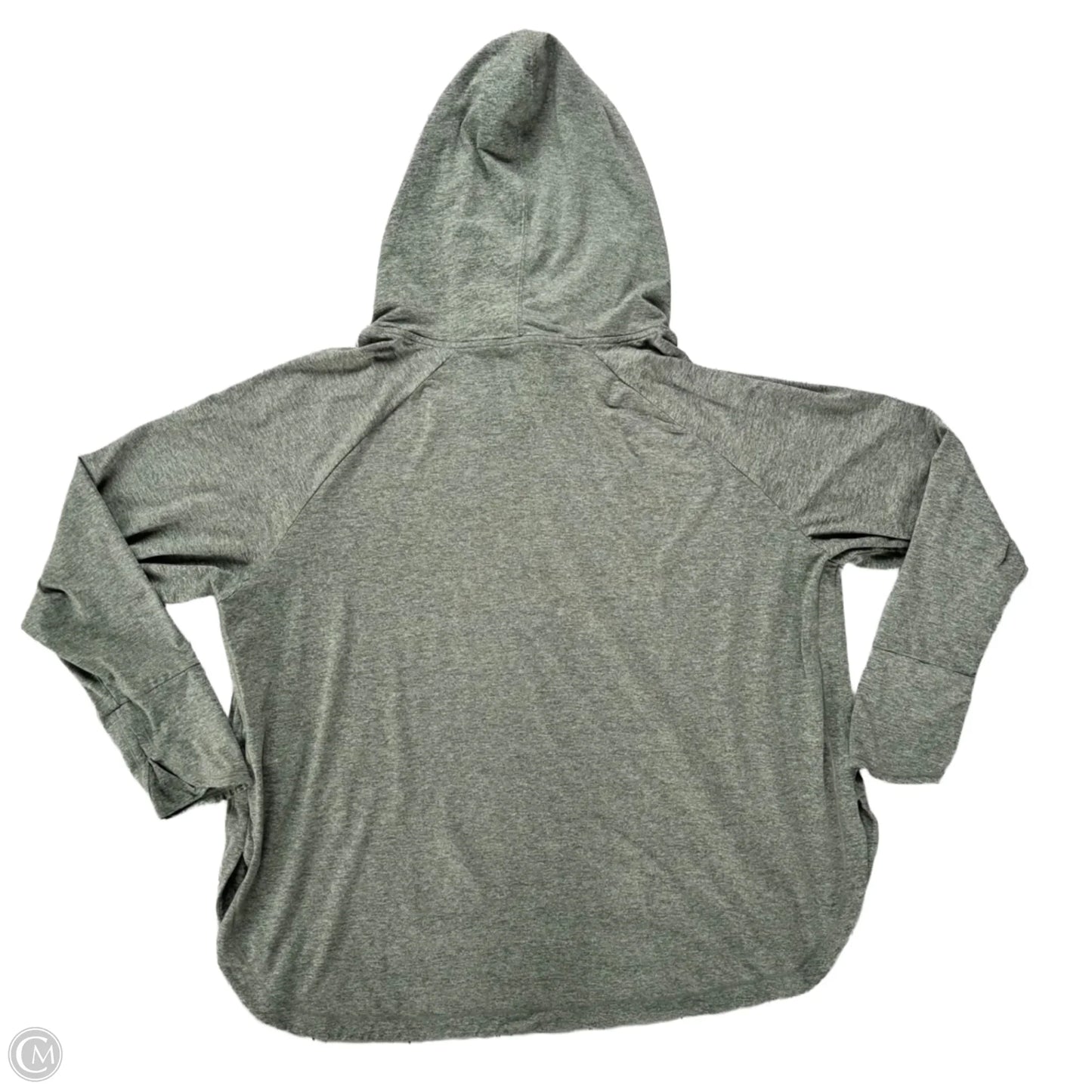 Athletic Top Long Sleeve Hoodie By Athleta In Grey, Size: 3x