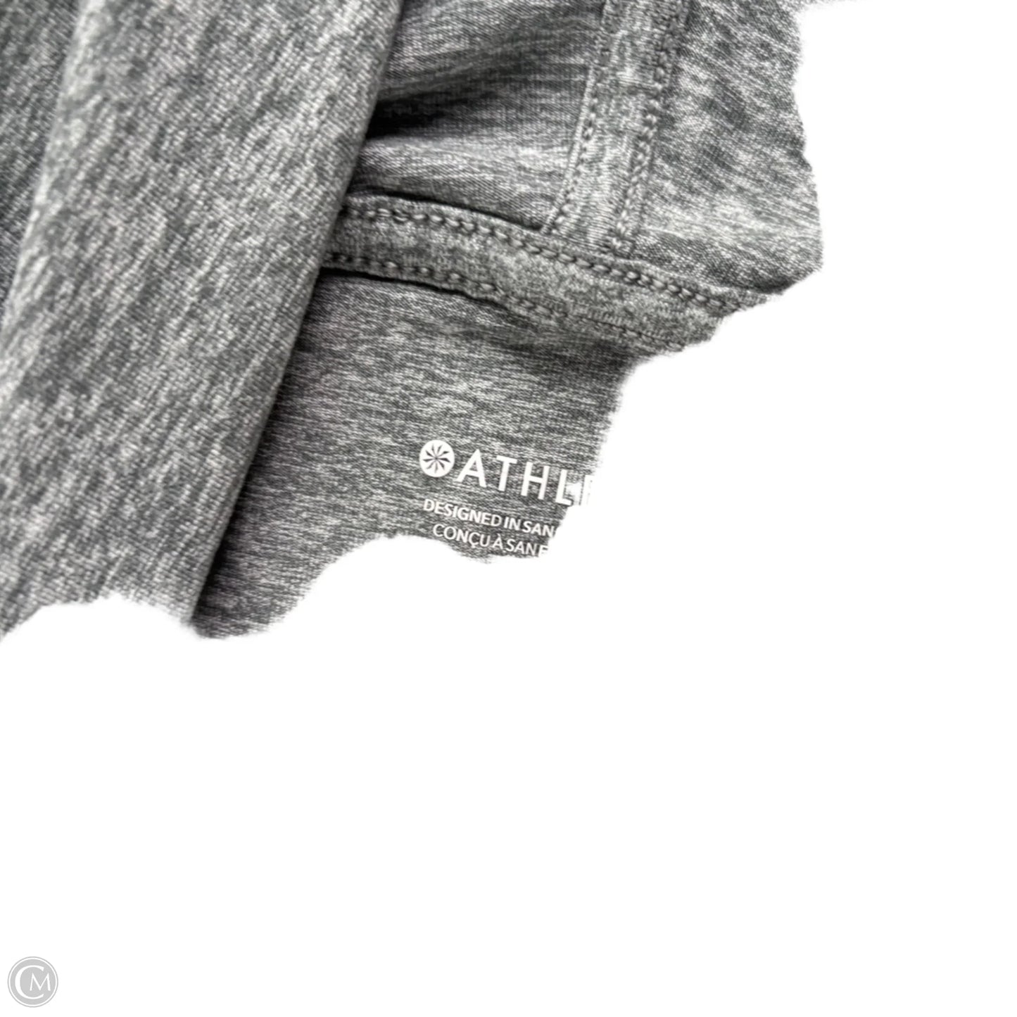 Athletic Top Long Sleeve Hoodie By Athleta In Grey, Size: 3x
