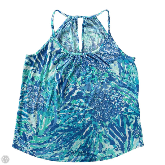 Top Sleeveless Designer By Lilly Pulitzer In Blue, Size: M