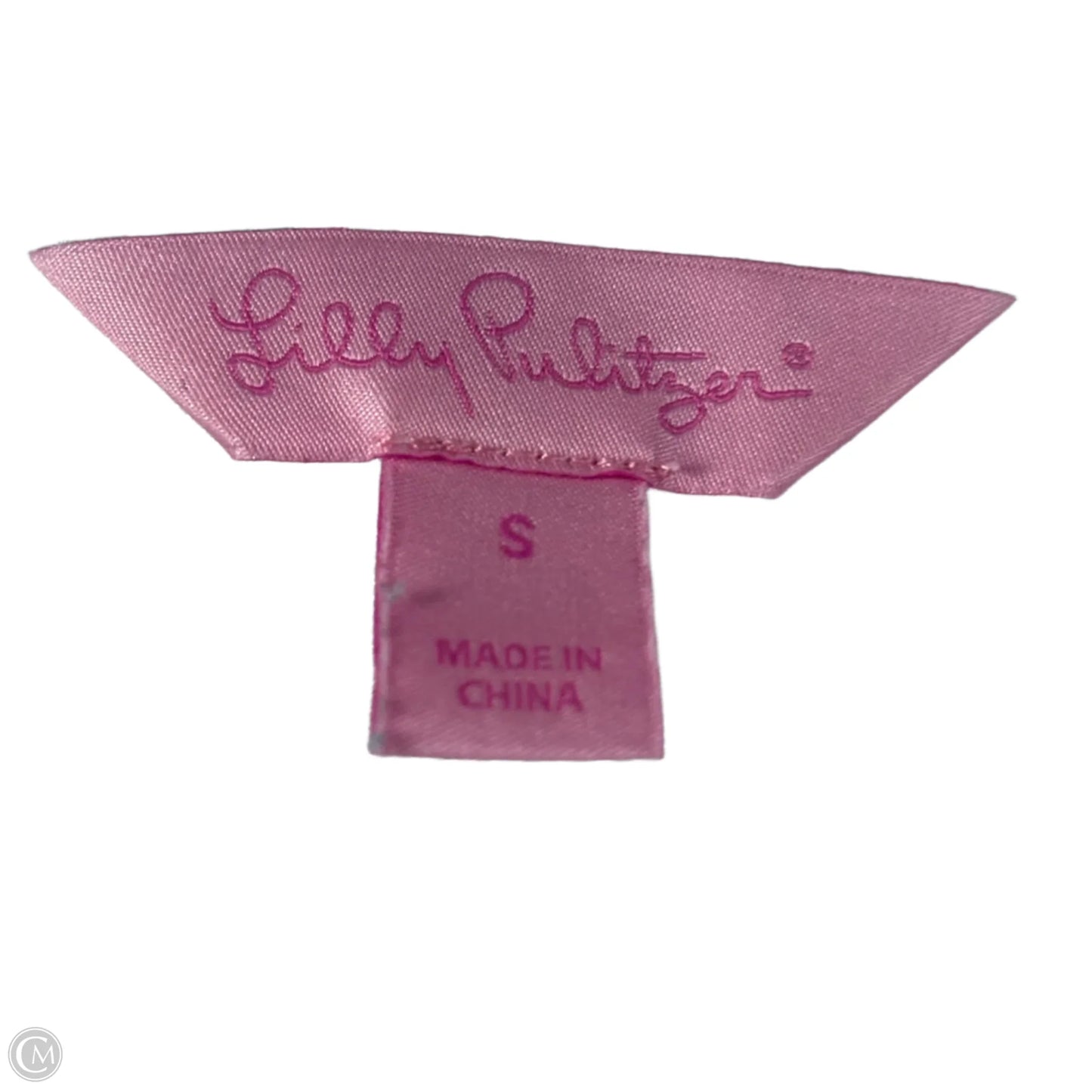 Top 3/4 Sleeve Designer By Lilly Pulitzer In Blue & Pink, Size: S