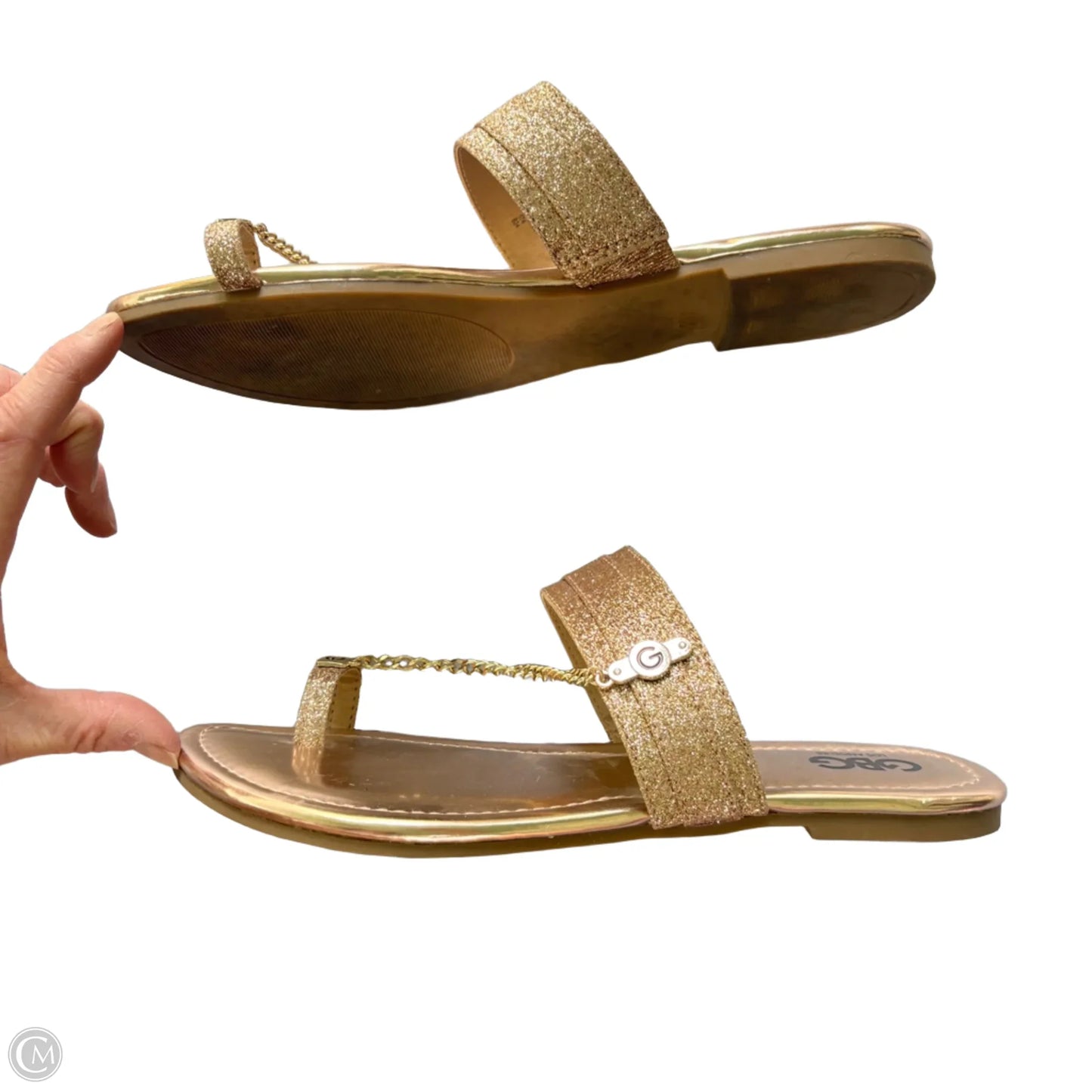 Sandals Flats By G By Guess In Rose Gold, Size: 10