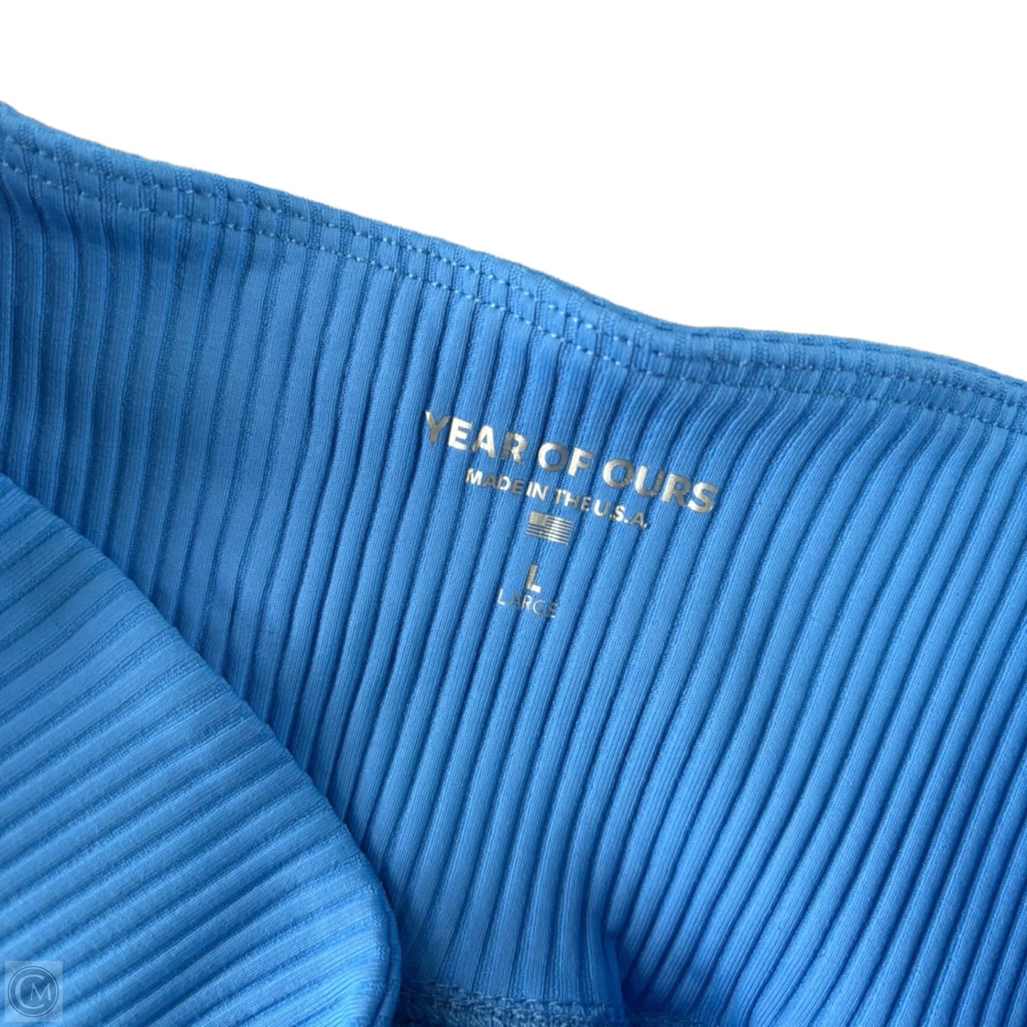 Athletic Leggings By Year Of Ours In Blue, Size: L