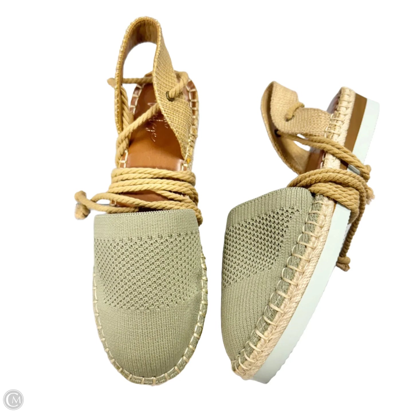 Shoes Flats By Crown Vintage In Green, Size: 6.5
