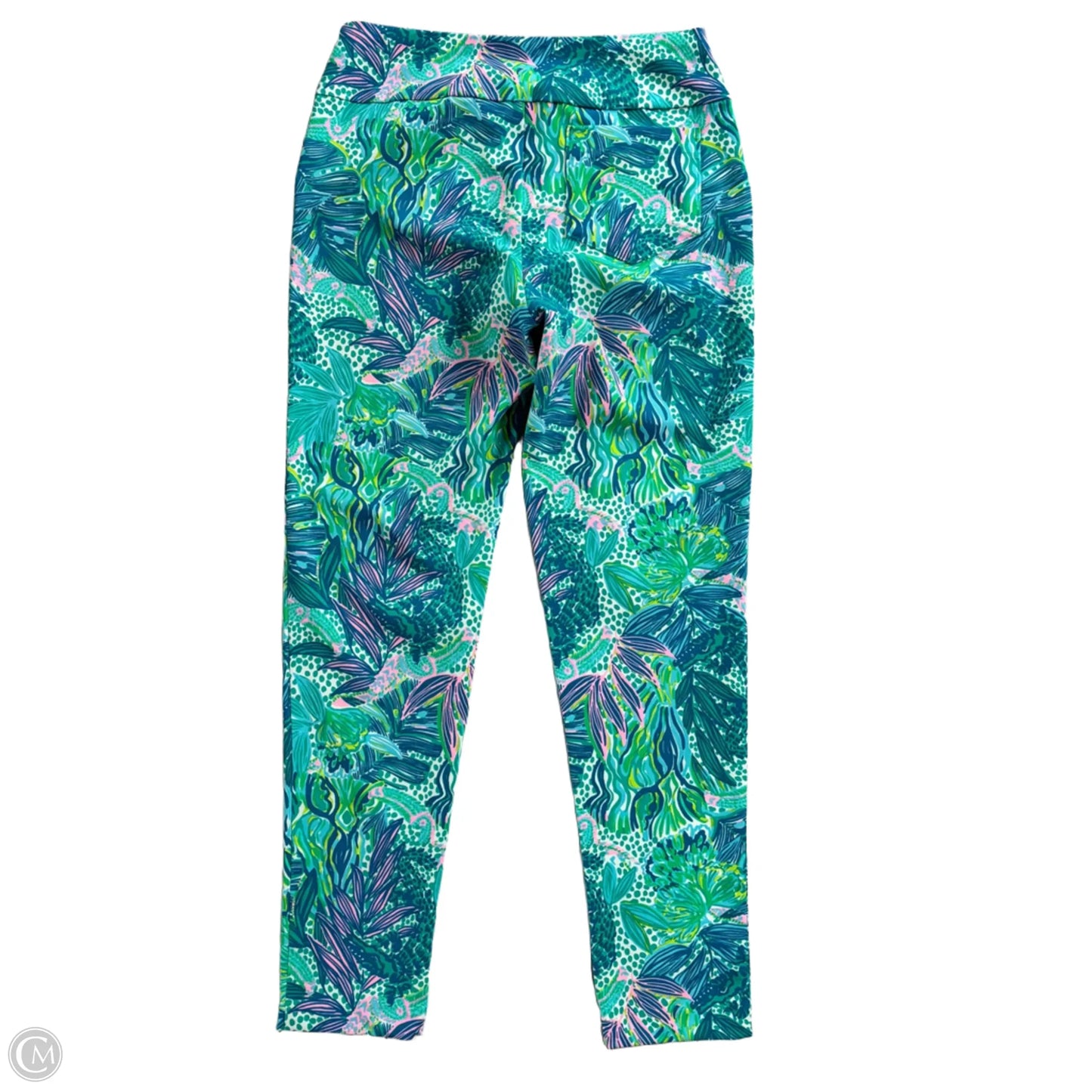 Pants Designer By Lilly Pulitzer In Blue & Green, Size: 4