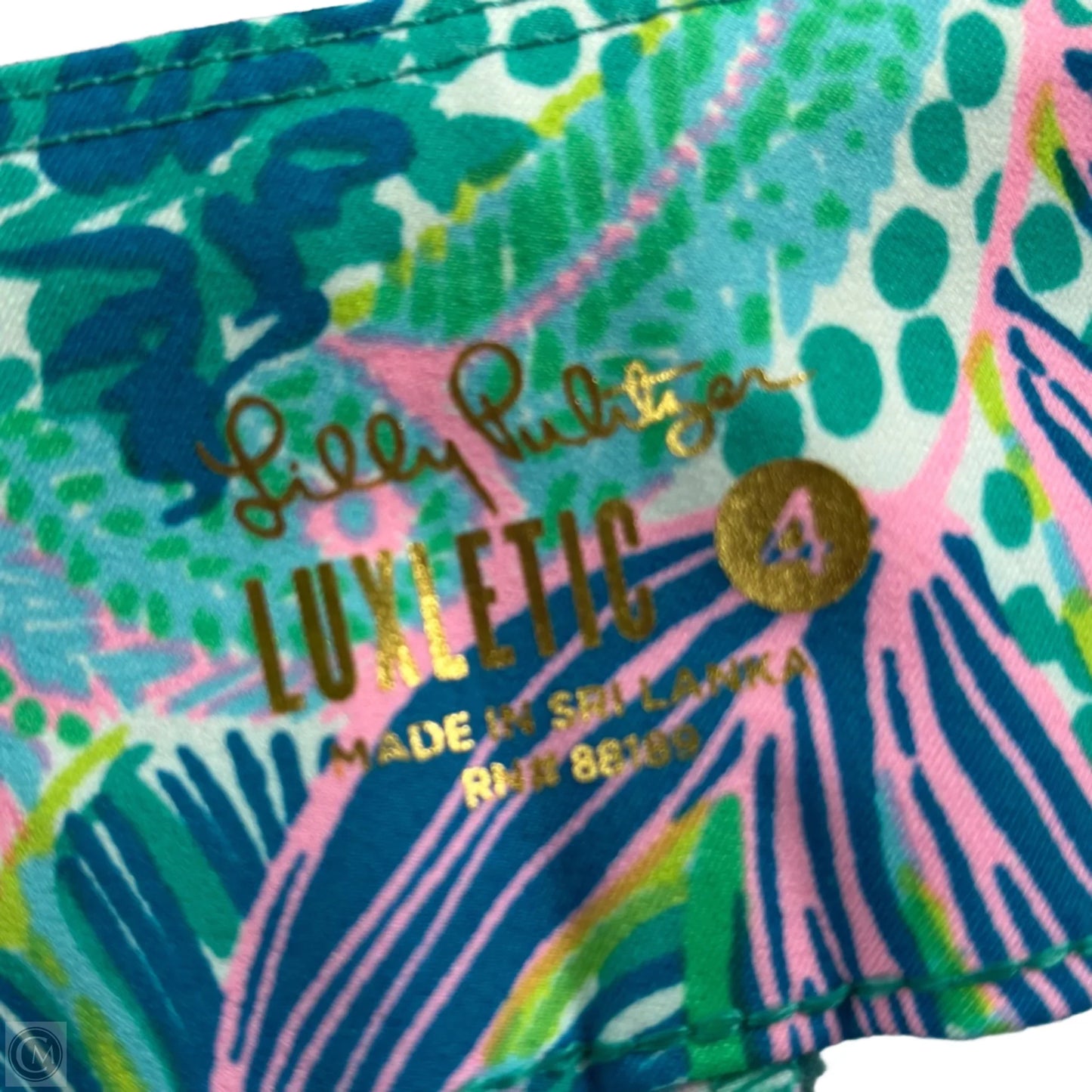 Pants Designer By Lilly Pulitzer In Blue & Green, Size: 4