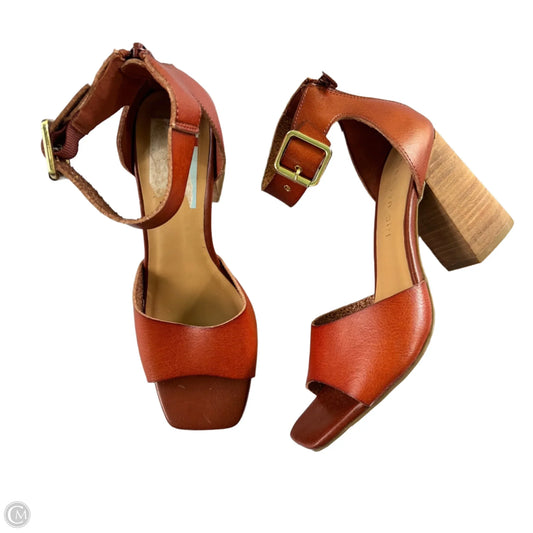 Sandals Heels Block By Madden Girl In Brown, Size: 7.5