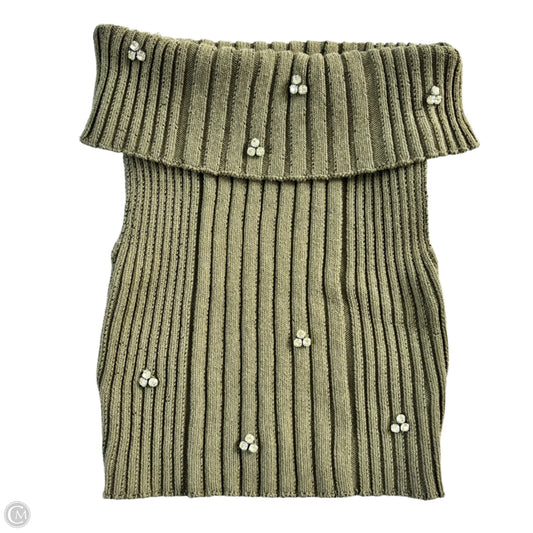 Top Sleeveless By Zara In Green, Size: Xs