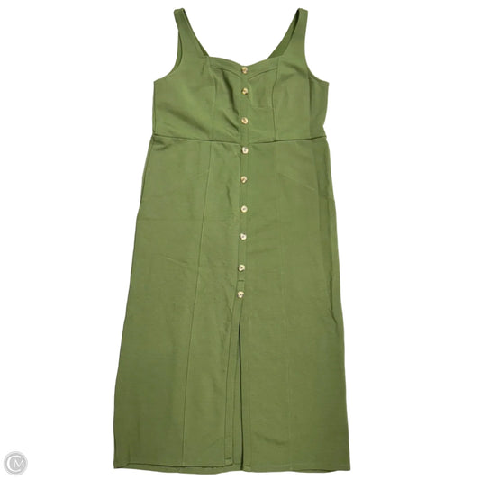 Dress Casual Midi By Maeve In Green, Size: Xl