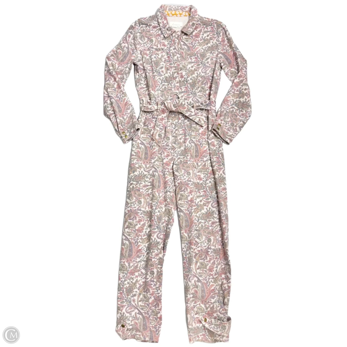 Jumpsuit By Anthropologie In Paisley Print, Size: Xs