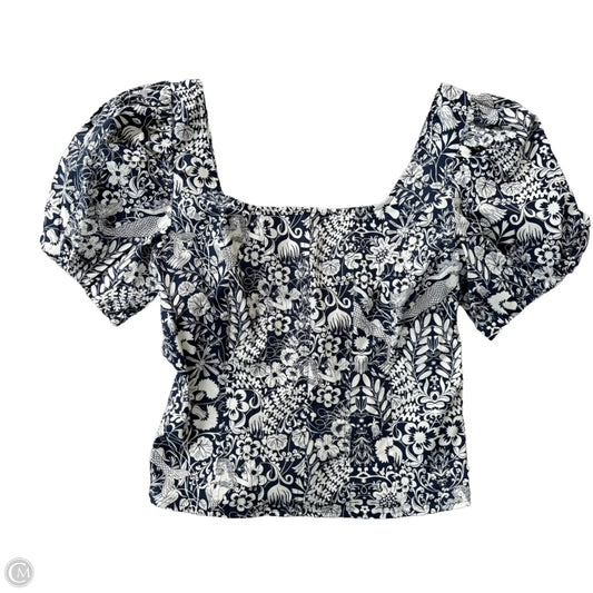 Top Short Sleeve By J. Crew In Floral Print, Size: Xs