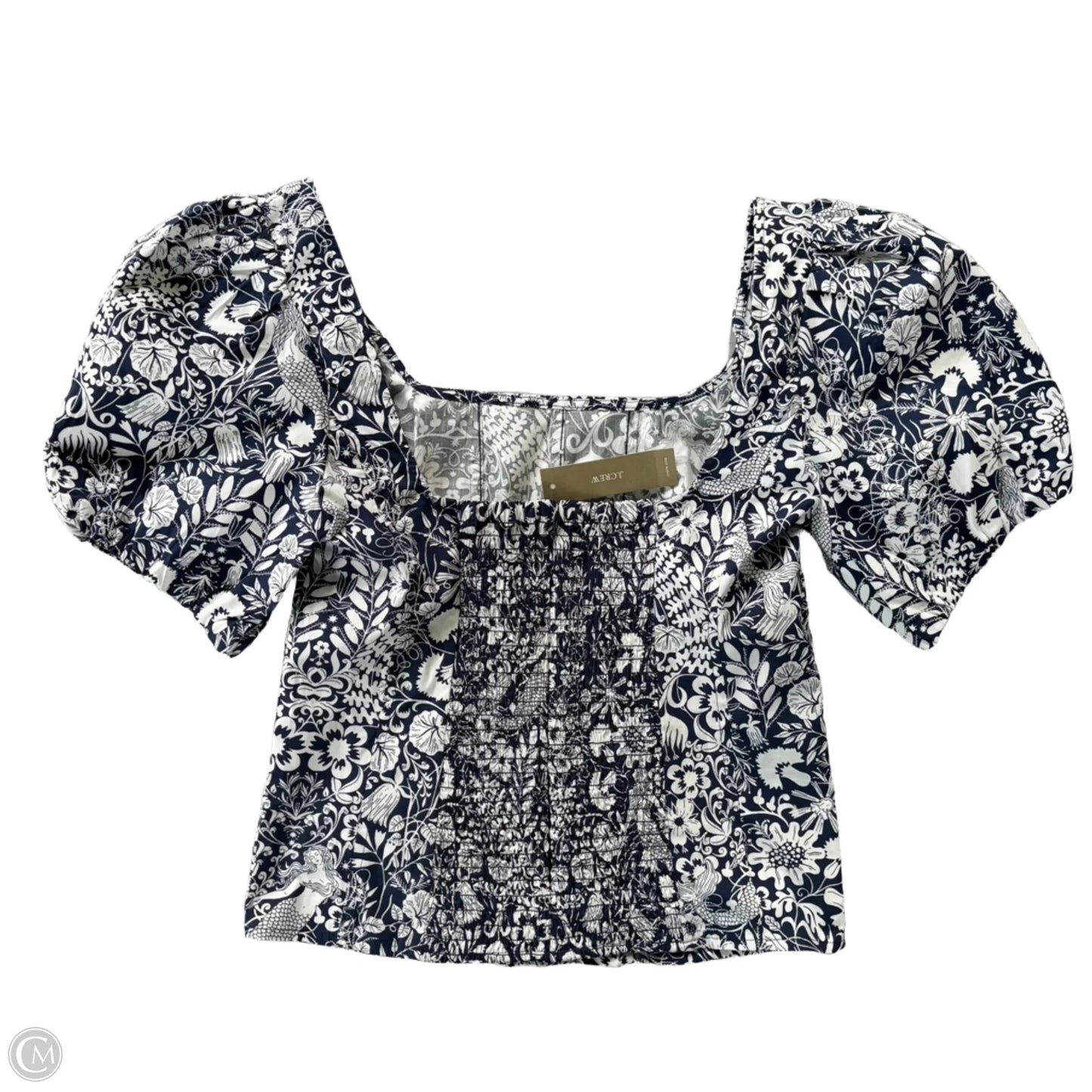 Top Short Sleeve By J. Crew In Floral Print, Size: Xs